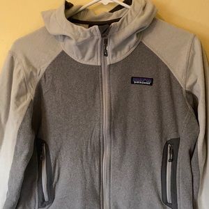 Duo color Patagonia zip up fleece